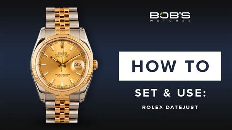 come cambiar ela data u rolex|how to change rolex time.